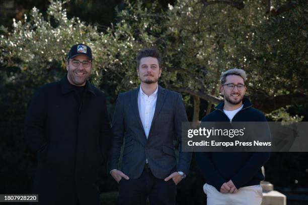 The Jijantes Kings League team during the reception of the Mayor of Barcelona to the winners of the Premios Ondas 2023, at the Palacete Albeniz, on...