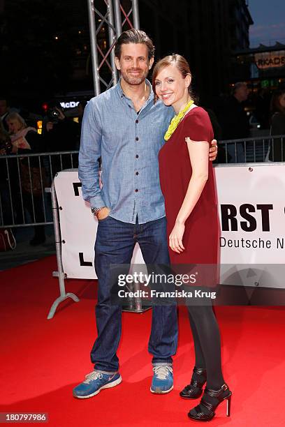 Nadja Becker and Steffen Groth attend the First Steps Awards 2013 at Stage Theater on September 16, 2013 in Berlin, Germany.