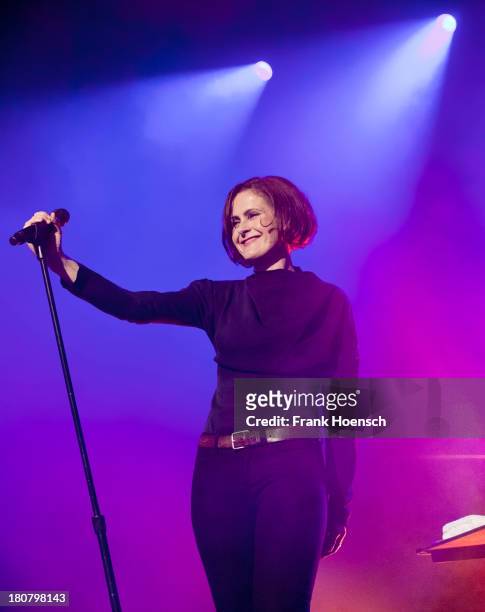 British singer Alison Moyet performs live during a concert at the Heimathafen Neukoelln on September 16, 2013 in Berlin, Germany.