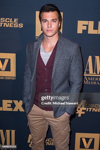 Actor Chris Riggi attends the "Generation Iron" New York Premiere at AMC Regal Union Square on September 16, 2013 in New York City.