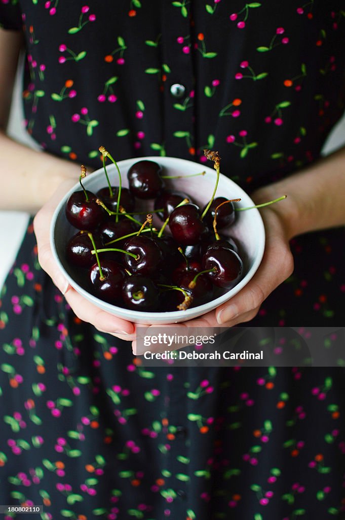 Cherries and a Cherry Print Dress