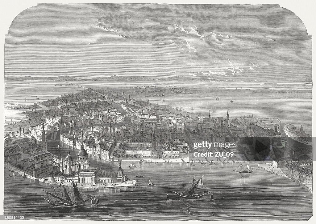Venice, wood engraving, published in 1864