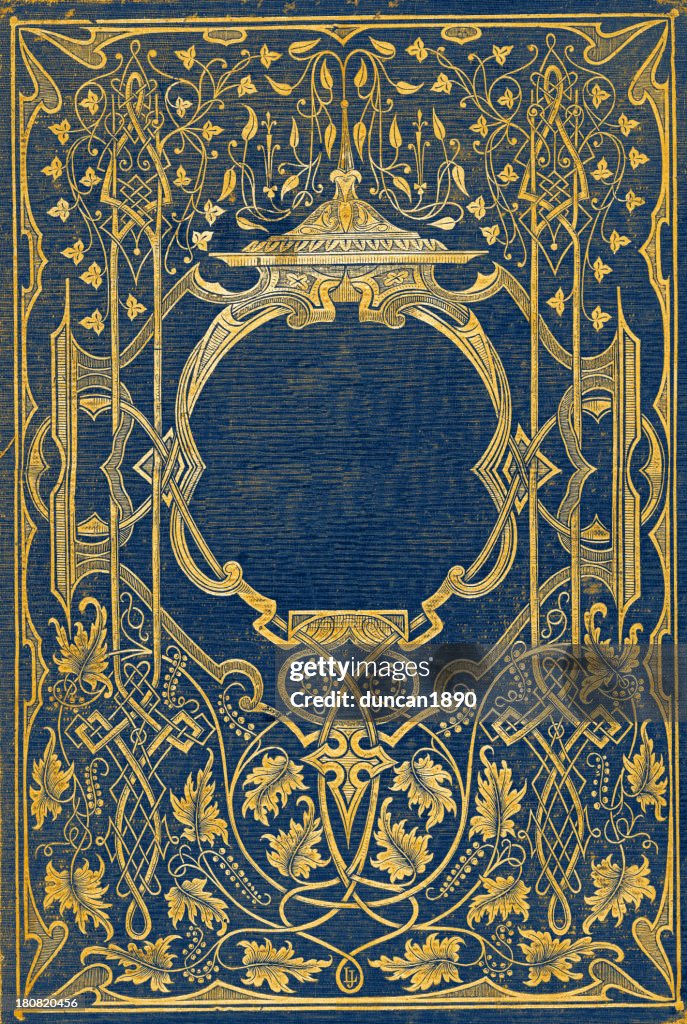 Antique book cover
