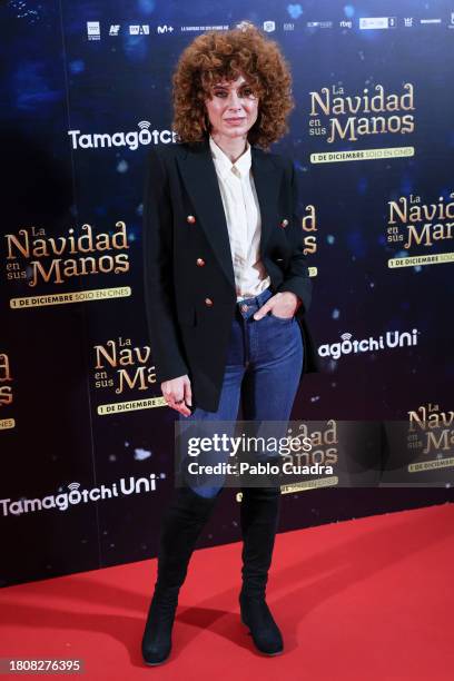 Cayetana Cabezas attends the Madrid premiere of "La Navidad En Sus Manos" at Cine Callao on November 22, 2023 in Madrid, Spain.