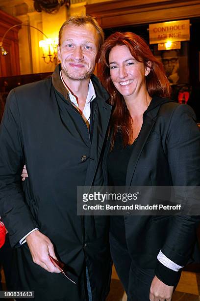 Nicolas Altmayer and his wife attend 'Nina' : Premiere at Theatre Edouard VII on September 16, 2013 in Paris, France.
