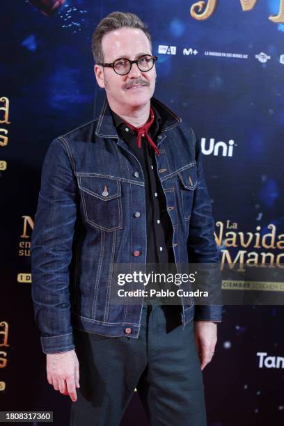 Joaquín Reyes attends the Madrid premiere of "La Navidad En Sus Manos" at Cine Callao on November 22, 2023 in Madrid, Spain.