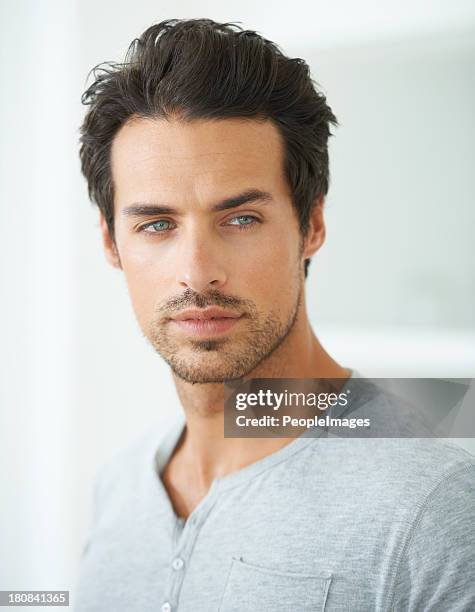 he's a handsome man - dark hair stock pictures, royalty-free photos & images