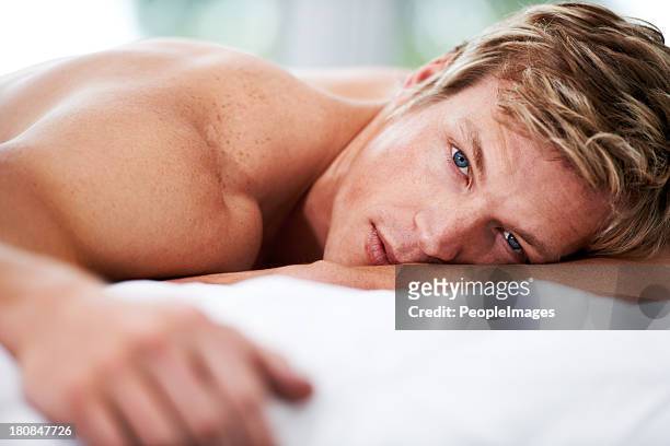 the face you'd want to wake up next to! - handsome hunks stock pictures, royalty-free photos & images