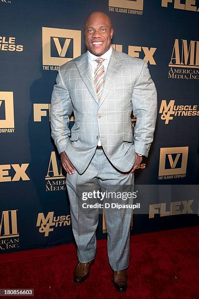 Phil Heath attends the "Generation Iron" New York Premiere at AMC Regal Union Square on September 16, 2013 in New York City.