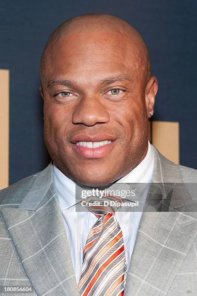 Phil Heath attends the "Generation Iron" New York Premiere at AMC Regal Union Square on September 16, 2013 in New York City.