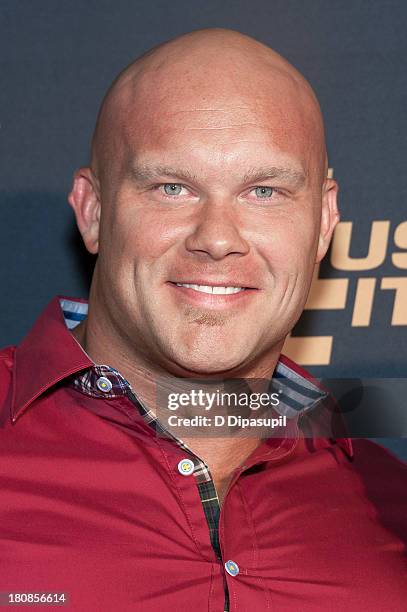 Ben Pakulski attends the "Generation Iron" New York Premiere at AMC Regal Union Square on September 16, 2013 in New York City.