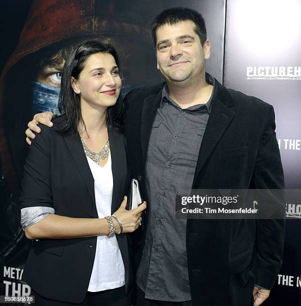 Director Nimrod Antal and Wife attend the U.S. Premiere of Metallica Through The Never at the AMC Metreon on September 16, 2013 in San Francisco,...