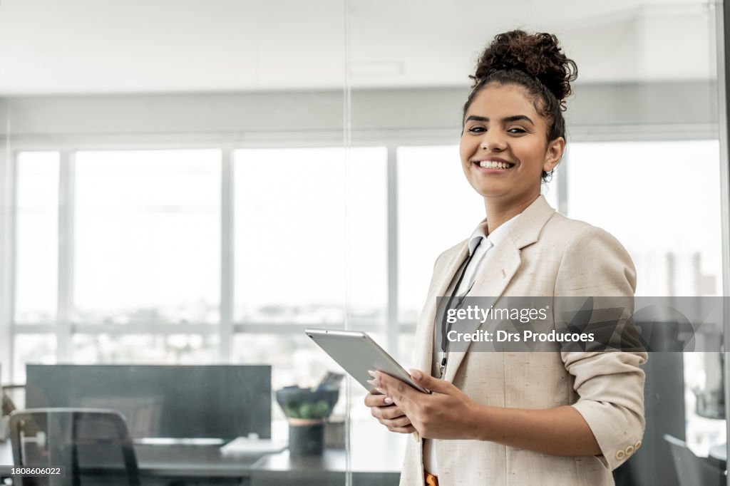 Portrait of businesswoman in office