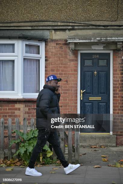 Photograph taken on November 24, 2023 shows the 284 Green Street also called Poltergeist House, in Enfield. In an ordinary house in a north London...