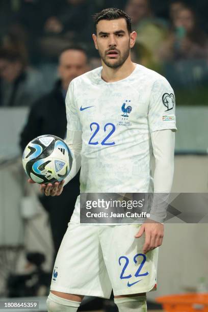Theo Hernandez of France looks on during the UEFA EURO 2024 European qualifier match between Greece and France at OPAP Arena, Agia Sofia Stadium on...