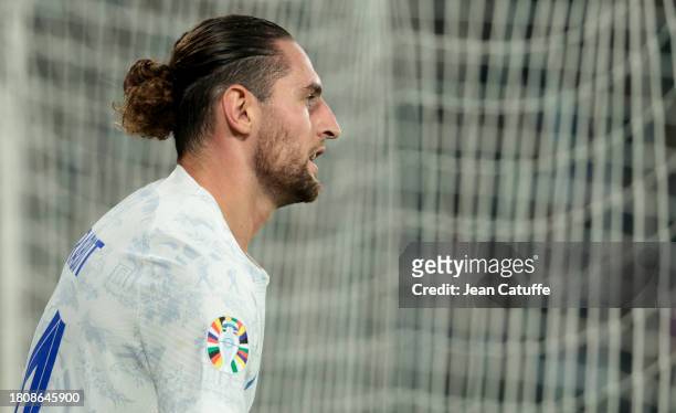 Adrien Rabiot of France looks on during the UEFA EURO 2024 European qualifier match between Greece and France at OPAP Arena, Agia Sofia Stadium on...