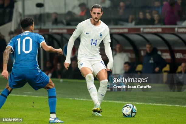 Adrien Rabiot of France in action during the UEFA EURO 2024 European qualifier match between Greece and France at OPAP Arena, Agia Sofia Stadium on...