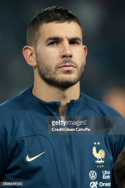 Lucas Hernandez of France looks on before the UEFA EURO 2024 European qualifier match between Greece and France at OPAP Arena, Agia Sofia Stadium on...