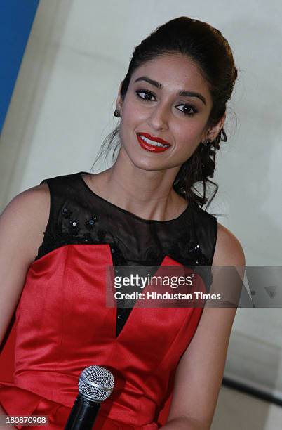 Indian Bollywood actor Ileana D'Cruz during an exclusive interview for the promotion of upcoming movie Phata Poster Nikla Hero at HT Media Office on...