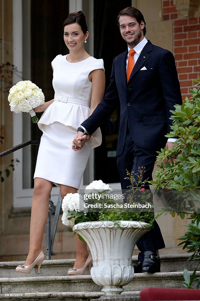 Civil Wedding Of Prince Felix Of Luxembourg & Claire Lademacher