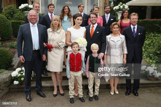 Felix Lademacher, Prince Sebastien, Princess Tessy, Prince Louis, Crown Princess Stephanie, Crown Prince Guillaume, Hartmut Lademacher, Gabriele...