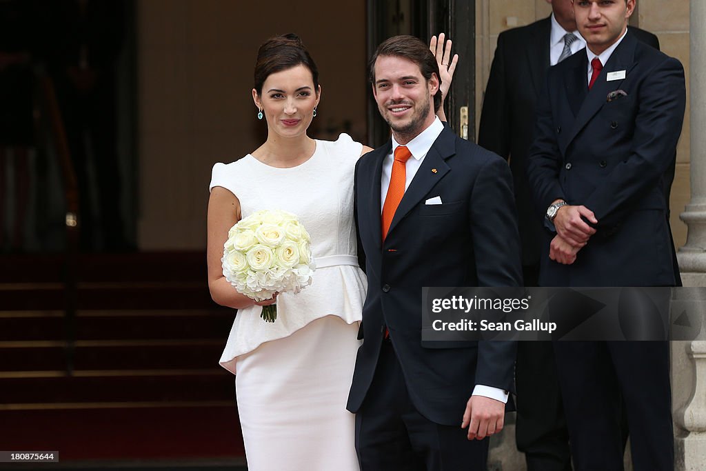 Civil Wedding Of Prince Felix Of Luxembourg & Claire Lademacher