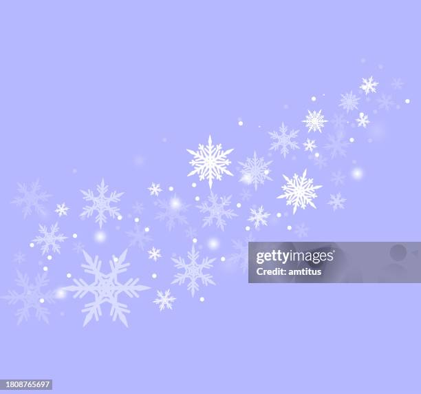 snow breeze - snow flakes falling stock illustrations
