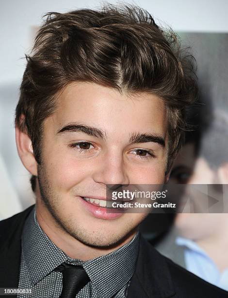 Jack Griffo arrives at the "Thanks For Sharing" - Los Angeles Premiere at ArcLight Hollywood on September 16, 2013 in Hollywood, California.