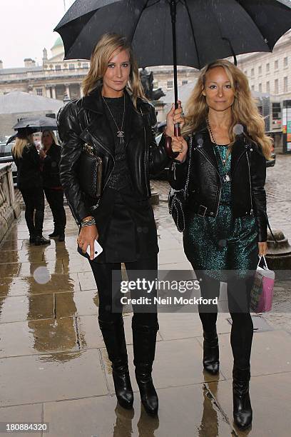 Lady Victoria Hervey seen at the Maria Grachvogel fashion show at Somerset House on September 17, 2013 in London, England.