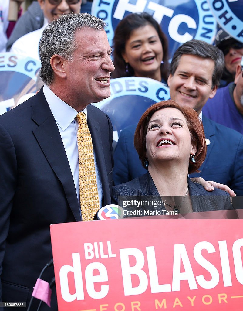 City Council Speaker And Former Mayoral Candidate Christine Quinn Endorses De Blaiso