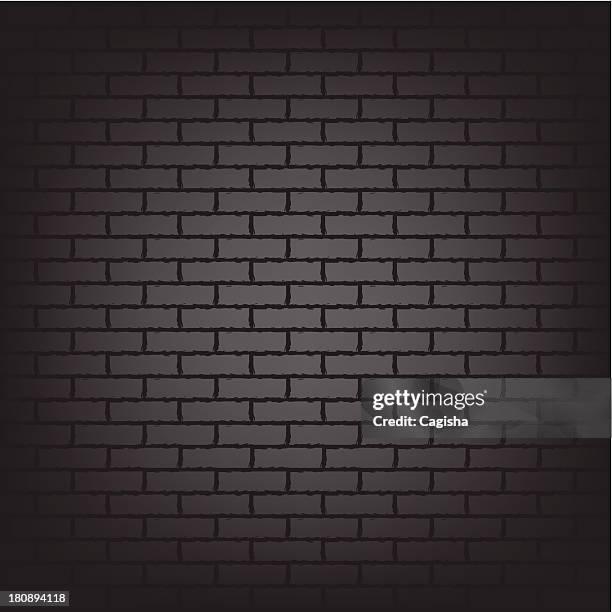 stockillustraties, clipart, cartoons en iconen met black brick wall - met de kop tegen de muur lopen
