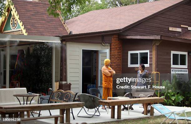 Kasem Pundisto, a Buddhist monk at the Wat Busayadhammavanaram Meditation Center of Fort Worth, where at one time alleged Naval Yard shooter Aaron...