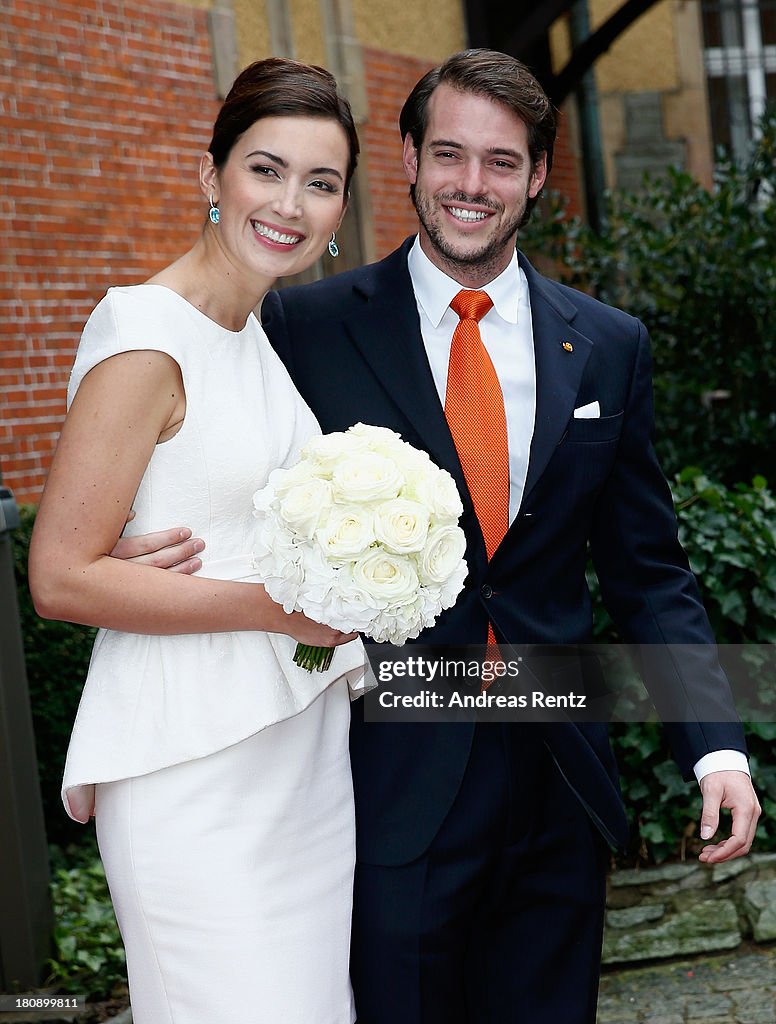 Civil Wedding Of Prince Felix Of Luxembourg & Claire Lademacher