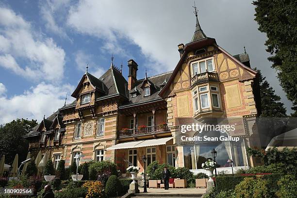 General views of the Villa Rothschild Kempinski on September 17, 2013 in Konigstein, Germany.