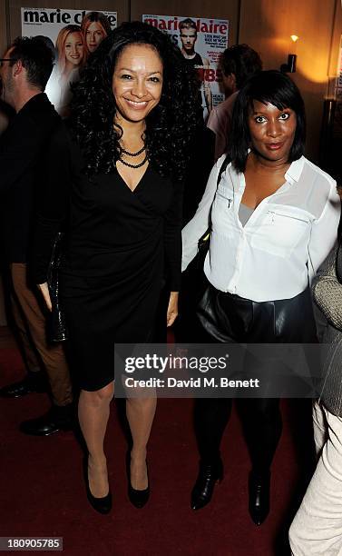 Kanya King and Brenda Emmanus attend the Marie Claire 25th birthday celebration featuring Icons of Our Time in association with The Outnet at the...