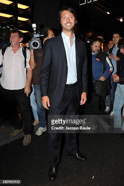 Giovanni Tonchetti Provera is seen at Pirelli PZero Store during The Milan Vogue Fashion Night Out on September 17, 2013 in Milan, Italy.