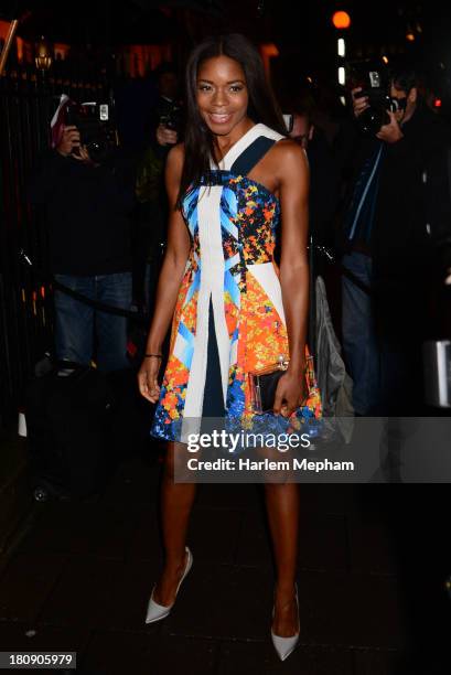 Naomie Harris arrives at Annabels for LFW Closing party on September 17, 2013 in London, England.