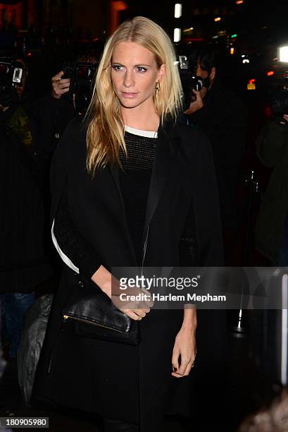 Poppy Delevingne arrives at Annabels for LFW Closing party on September 17, 2013 in London, England.