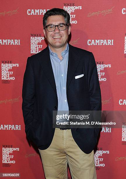 Campari Ceo Bob Kunze-Concewitz attends the Campari Red Passion Prize as part of Milan Vogue Fashion Night Out at Camparino on September 17, 2013 in...