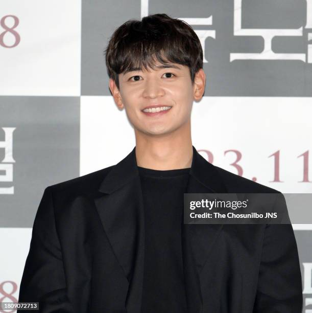 South Korean singer and actor Choi Min-ho attends the press conference for Korean movie "New Normal" at CGV Yongsan I-Park Mall in Yongsan-gu, Seoul...