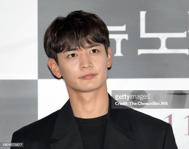 South Korean singer and actor Choi Min-ho attends the press conference for Korean movie "New Normal" at CGV Yongsan I-Park Mall in Yongsan-gu, Seoul...