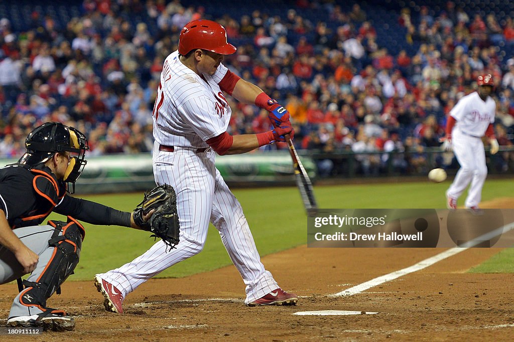 Miami Marlins v Philadelphia Phillies