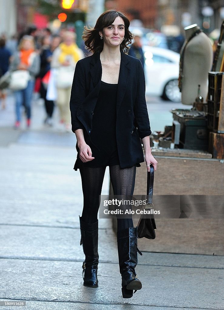 Celebrity Sightings In New York City - September 17, 2013