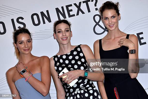 Guests attend 'Who is On Next? & Vogue Talents' event at Palazzo Morando on September 17, 2013 in Milan, Italy.