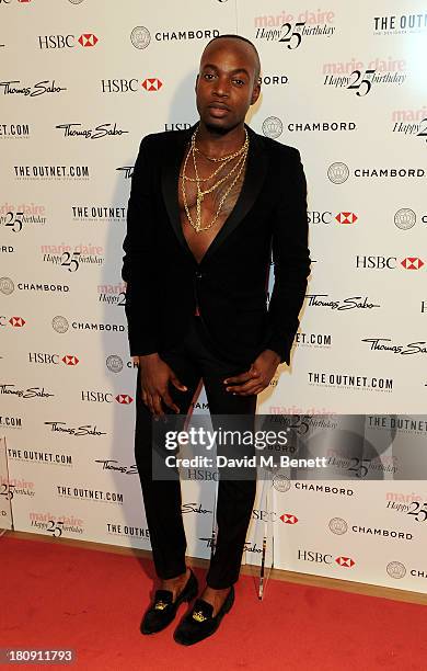 Jason Boateng attends the Marie Claire 25th birthday celebration featuring Icons of Our Time in association with The Outnet at the Cafe Royal Hotel...