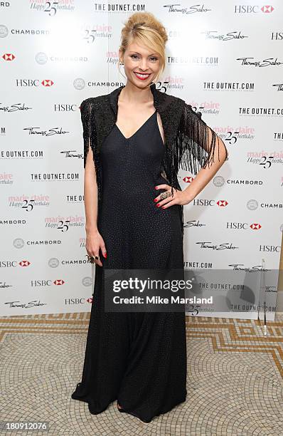 MyAnna Buring attends the 25th birthday party of Marie Claire at Hotel Cafe Royal on September 17, 2013 in London, England.