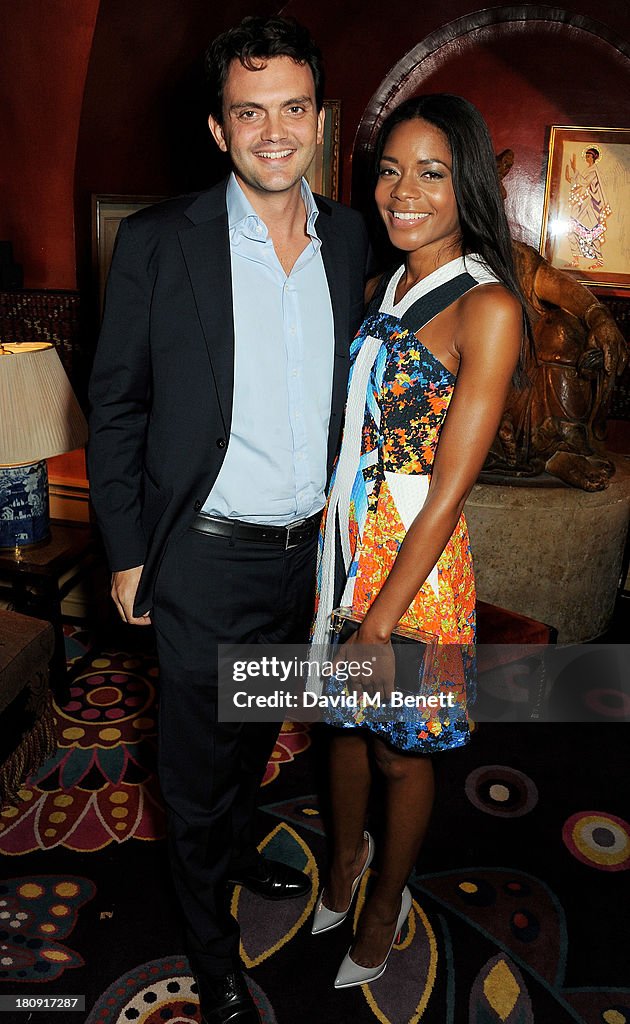 Naomie Harris and Peter Legler attend the Harper's Bazaar London ...