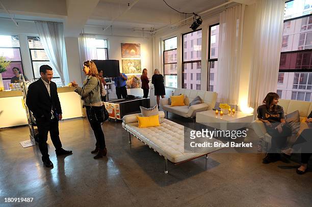 General view of atmosphere at the NYC Bing redesign panel featuring Jonathan Adler and David Bromstad on September 17, 2013 in New York City.