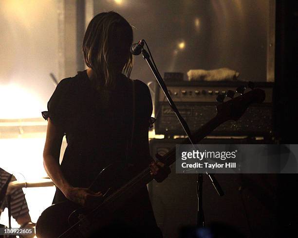 Kim Shattuck of Pixies performs at The Bowery Ballroom on September 17, 2013 in New York City.