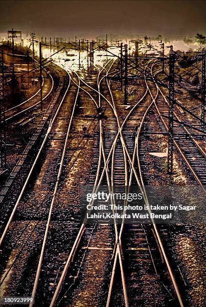 no end - train tracks end stock pictures, royalty-free photos & images